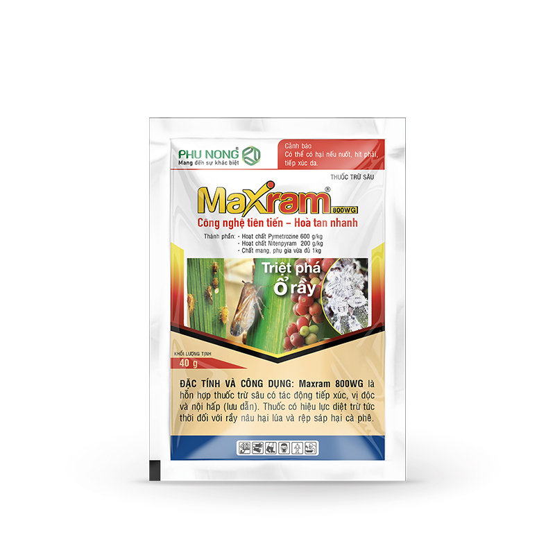 Maxram 800WG (40g) - Thuốc Bảo Vệ Thực Vật Phú Nông - Công Ty TNHH Phú Nông